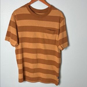Patagonia Brown Striped Short Sleeve Tee
